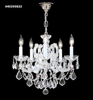Maria Theresa Five Light Chandelier in Silver (64|40255S0T)