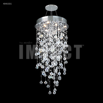 Crystal Rain Six Light Chandelier in Silver (64|40411S11)