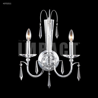 Contemporary Two Light Wall Sconce in Silver (64|40702S11)