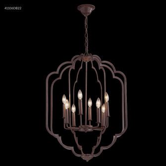 Lantern Eight Light Chandelier in Dark Brown (64|41106DB22)