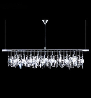 Fashionable Broadway Nine Light Bar Light in Silver (64|94160S22)