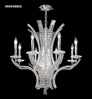 Eclipse Fashion Eight Light Chandelier in Silver (64|95638S22)