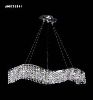 Fashionable Broadway Five Light Chandelier in Silver (64|95725S11)