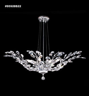 Florale Eight Light Pendant in Silver (64|95928S22)