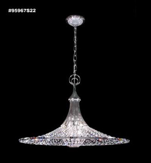 Contemporary Three Light Pendant in Silver (64|95967S22)