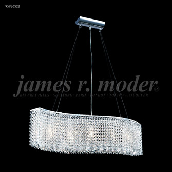 Contemporary Three Light Chandelier in Silver (64|95986S22)