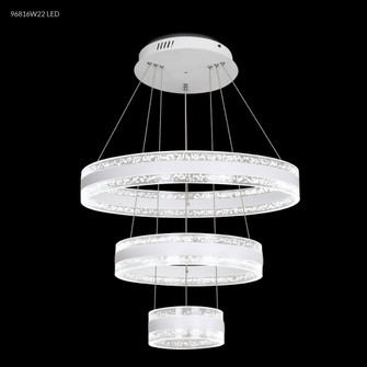 Contemporary LED Chandelier in White (64|96816W22LED)