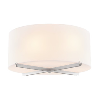 Acryluxe Six Light Flush-Mount in Dark Bronze (102|ACR-9526-OPAL-NCKL)