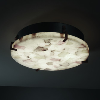 Alabaster Rocks LED Flush-Mount in Matte Black (102|ALR-5547-MBLK-LED3-3000)