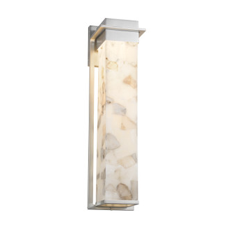 Alabaster Rocks LED Outdoor Wall Sconce in Brushed Nickel (102|ALR-7545W-NCKL)