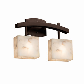 Alabaster Rocks Two Light Bath Bar in Brushed Nickel (102|ALR-8592-55-NCKL)