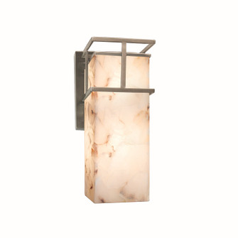 Alabaster Rocks One Light Outdoor Wall Sconce in Brushed Nickel (102|ALR-8643W-NCKL)