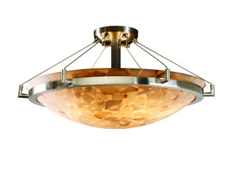 Alabaster Rocks LED Semi-Flush Mount in Dark Bronze (102|ALR-9682-35-DBRZ-LED5-5000)