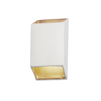Ambiance LED Wall Sconce in Matte White w/ Champagne Gold (102|CER-5865-MTGD)