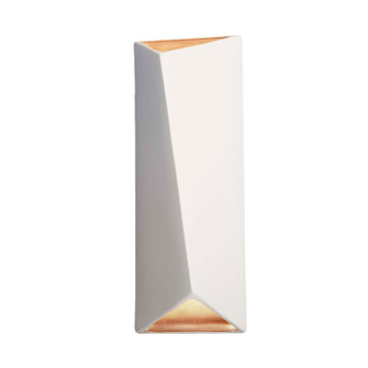Ambiance LED Wall Sconce in Matte White with Champagne Gold internal (102|CER-5899-MTGD)