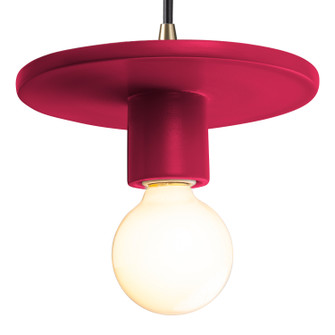 Radiance One Light Pendant in Cerise (102|CER-6320-CRSE-ABRS-BKCD)