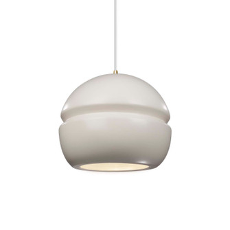 Radiance One Light Pendant in Matte White (102|CER-6410-MAT-ABRS-WTCD)