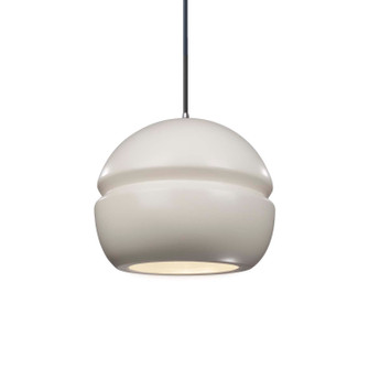 Radiance One Light Pendant in Matte White (102|CER-6410-MAT-CROM-BKCD)
