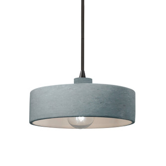 Radiance One Light Pendant in Concrete (102|CER-6460-CONC-MBLK-BKCD)