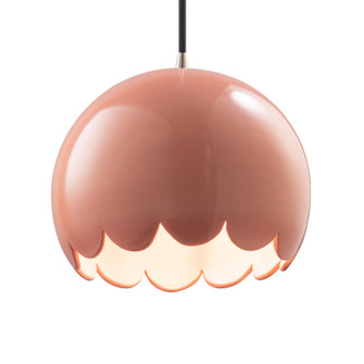 Radiance One Light Pendant in Gloss Blush (102|CER-6470-BSH-NCKL-BKCD)
