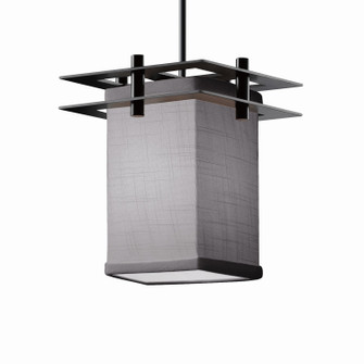 Textile One Light Pendant in Matte Black (102|FAB-8165-10-GRAY-MBLK-RIGID)