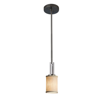 Textile One Light Pendant in Polished Chrome (102|FAB-8445-10-CREM-CROM)