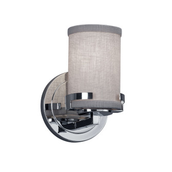 Textile One Light Wall Sconce in Polished Chrome (102|FAB-8451-10-GRAY-CROM)