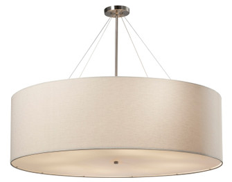 Textile LED Pendant in Dark Bronze (102|FAB-9597-CREM-DBRZ-LED8-5600)