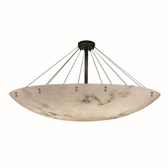 LumenAria 16 Light Semi-Flush Mount in Matte Black (102|FAL-9658-35-MBLK-F6)
