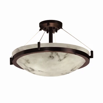 LumenAria Eight Light Semi-Flush Mount in Matte Black (102|FAL-9684-35-MBLK)