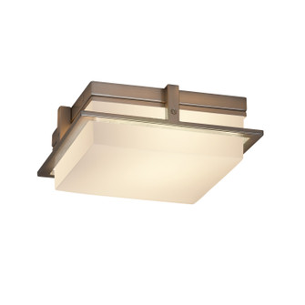 Fusion LED Outdoor Flush Mount in Brushed Nickel (102|FSN-7560W-OPAL-NCKL)