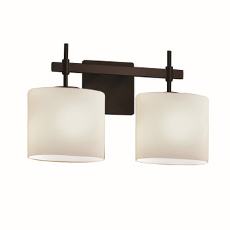 Fusion Two Light Bath Bar in Matte Black (102|FSN-8412-30-OPAL-MBLK)