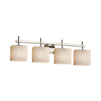 Fusion Four Light Bath Bar in Brushed Nickel (102|FSN-8414-55-RBON-NCKL)