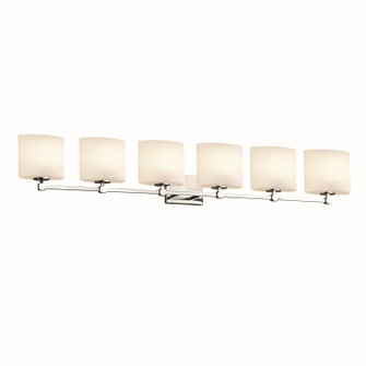 Fusion Six Light Bath Bar in Polished Chrome (102|FSN-8426-30-OPAL-CROM)