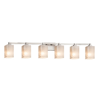 Fusion Six Light Bath Bar in Polished Chrome (102|FSN-8436-15-WEVE-CROM)