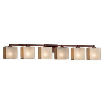 Fusion Six Light Bath Bar in Dark Bronze (102|FSN-8436-55-MROR-DBRZ)