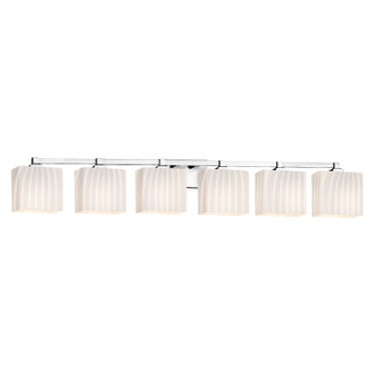 Fusion Six Light Bath Bar in Polished Chrome (102|FSN-8436-55-RBON-CROM)