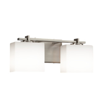 Fusion Two Light Bath Bar in Matte Black (102|FSN-8442-55-OPAL-MBLK)