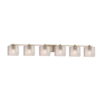 Fusion Six Light Bath Bar in Brushed Brass (102|FSN-8446-10-FRCR-BRSS)