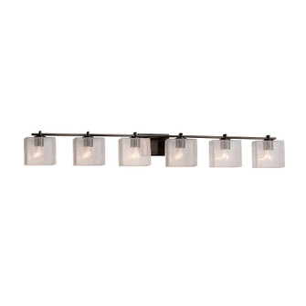 Fusion Six Light Bath Bar in Matte Black (102|FSN-8446-55-SEED-MBLK)