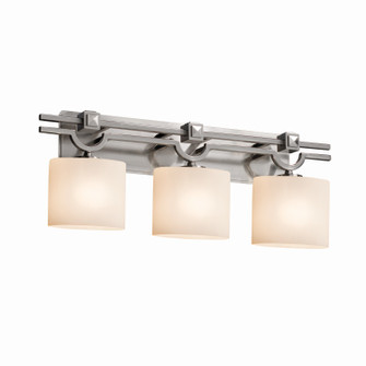 Fusion Three Light Bath Bar in Brushed Nickel (102|FSN-8503-30-OPAL-NCKL)
