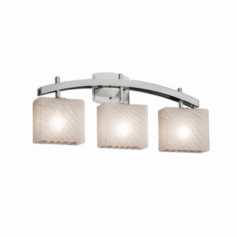 Fusion Three Light Bath Bar in Dark Bronze (102|FSN-8593-55-WEVE-DBRZ)