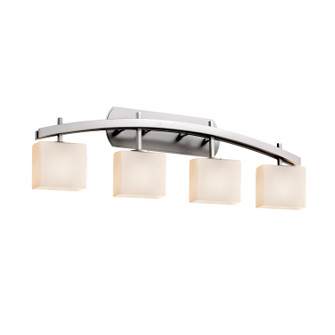 Fusion Four Light Bath Bar in Brushed Nickel (102|FSN-8594-55-OPAL-NCKL)
