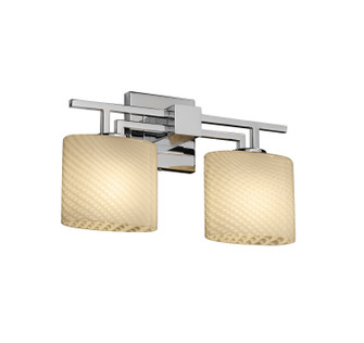 Fusion Two Light Bath Bar in Polished Chrome (102|FSN-8702-30-WEVE-CROM)