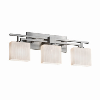 Fusion Three Light Bath Bar in Brushed Nickel (102|FSN-8703-55-RBON-NCKL)