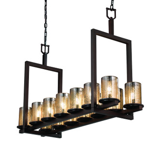 Fusion 14 Light Chandelier in Matte Black (102|FSN-8769-10-MROR-MBLK)