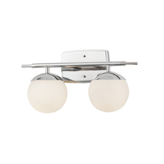 Fusion Two Light Bath Bar in Polished Chrome (102|FSN-8962-OPAL-CROM)