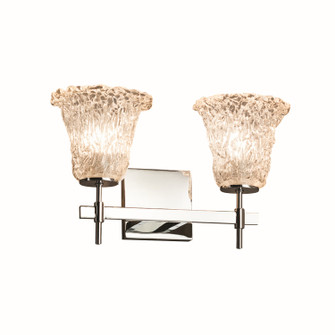 Veneto Luce Two Light Bath Bar in Dark Bronze (102|GLA-8412-20-LACE-DBRZ)