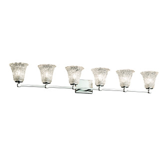 Veneto Luce Six Light Bath Bar in Polished Chrome (102|GLA-8426-20-LACE-CROM)