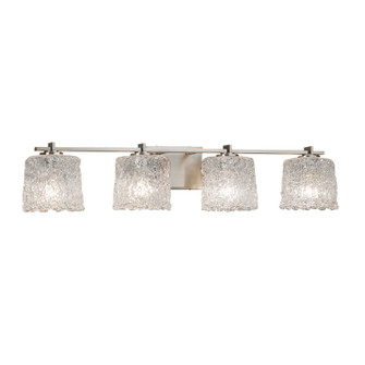 Veneto Luce Four Light Bath Bar in Brushed Nickel (102|GLA-8444-30-LACE-NCKL)